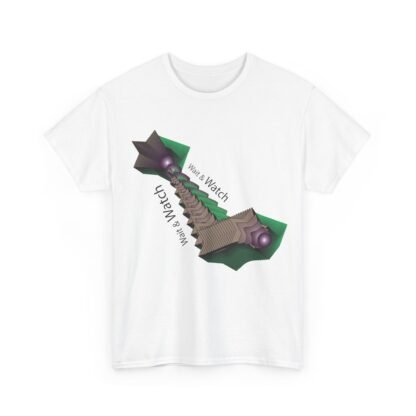 Unisex Heavy Cotton Tee - 'Watch Your Step' Graphic Tee for Casual Style - Image 3
