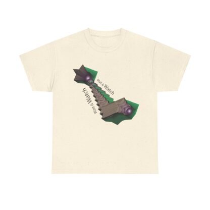 Unisex Heavy Cotton Tee - 'Watch Your Step' Graphic Tee for Casual Style - Image 9