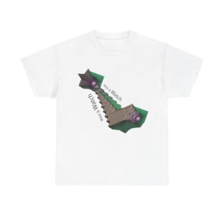 Unisex Heavy Cotton Tee - 'Watch Your Step' Graphic Tee for Casual Style
