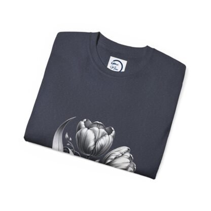 Elegant Floral Graphic Tee, Unisex Cotton T-Shirt, Vintage Style Shirt, Gift for Her, Spring Fashion, Casual Wear - Image 28