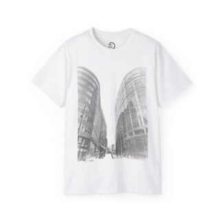 Urban Photography Unisex Tee, Graphic Tee, Street Style Shirt, Cool Casual Wear, Gift for City Lovers, Modern Art Clothing