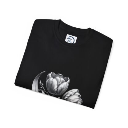 Elegant Floral Graphic Tee, Unisex Cotton T-Shirt, Vintage Style Shirt, Gift for Her, Spring Fashion, Casual Wear - Image 12