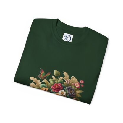 Vintage Floral Butterfly Tee, Garden Themed T-Shirt, Unisex Cotton Shirt, Nature Lover Gift, Summer Wardrobe Essential - Image 16