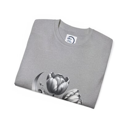 Elegant Floral Graphic Tee, Unisex Cotton T-Shirt, Vintage Style Shirt, Gift for Her, Spring Fashion, Casual Wear - Image 20
