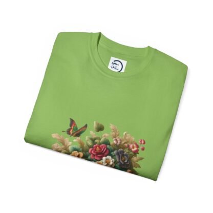Vintage Floral Butterfly Tee, Garden Themed T-Shirt, Unisex Cotton Shirt, Nature Lover Gift, Summer Wardrobe Essential - Image 12