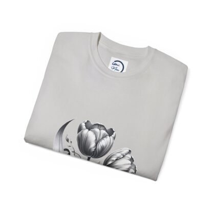 Elegant Floral Graphic Tee, Unisex Cotton T-Shirt, Vintage Style Shirt, Gift for Her, Spring Fashion, Casual Wear - Image 16