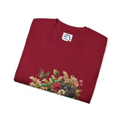 Vintage Floral Butterfly Tee, Garden Themed T-Shirt, Unisex Cotton Shirt, Nature Lover Gift, Summer Wardrobe Essential - Image 32