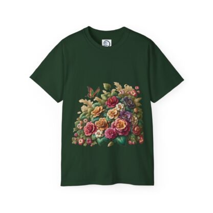 Vintage Floral Butterfly Tee, Garden Themed T-Shirt, Unisex Cotton Shirt, Nature Lover Gift, Summer Wardrobe Essential - Image 13